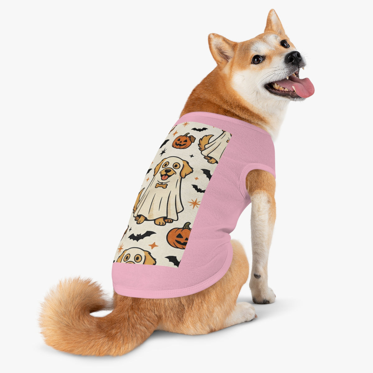 Halloween Dog Tank Top — Cute Pumpkin, Ghost & Bat Pet Tee