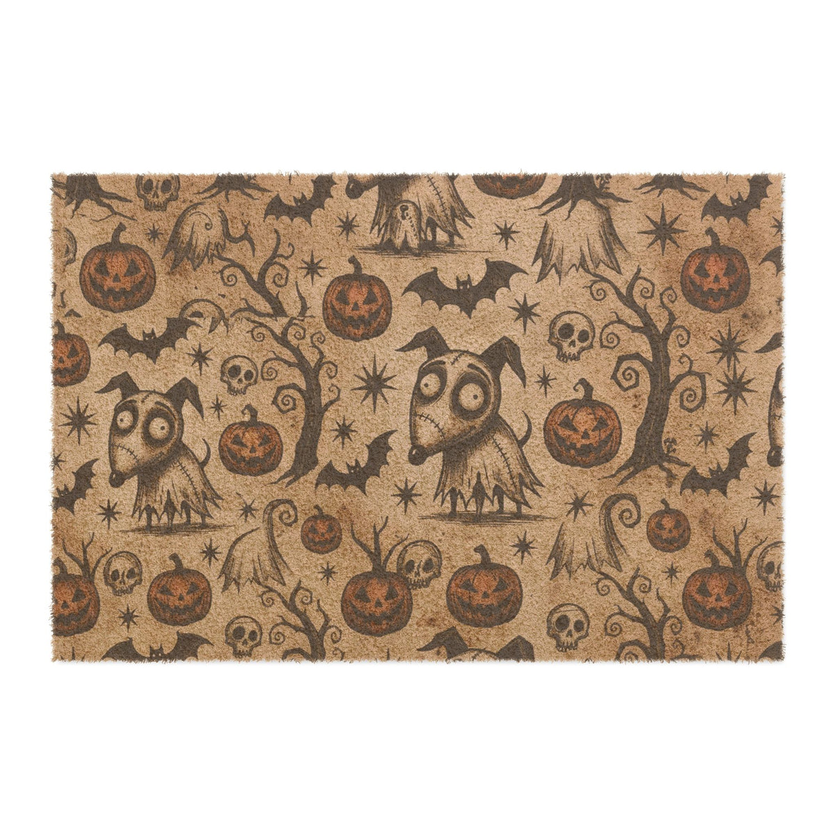 Halloween Owl Pumpkin Doormat