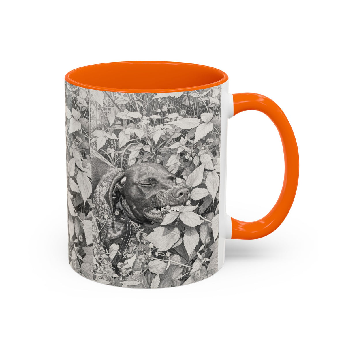 German Shorthaired Pointer Two-Tone Accent Coffee Mug - GSP Lover Gift (11 oz)