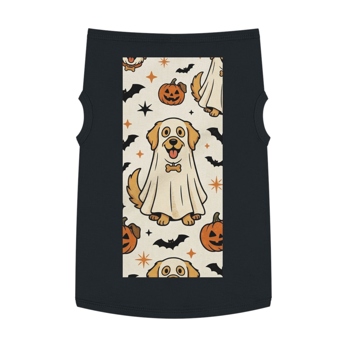 Halloween Dog Tank Top — Cute Pumpkin, Ghost & Bat Pet Tee