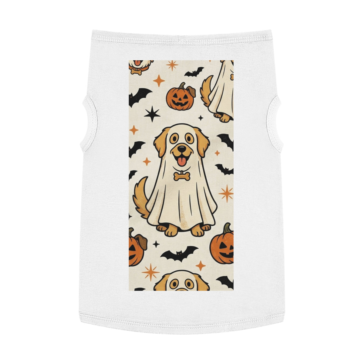 Halloween Dog Tank Top — Cute Pumpkin, Ghost & Bat Pet Tee