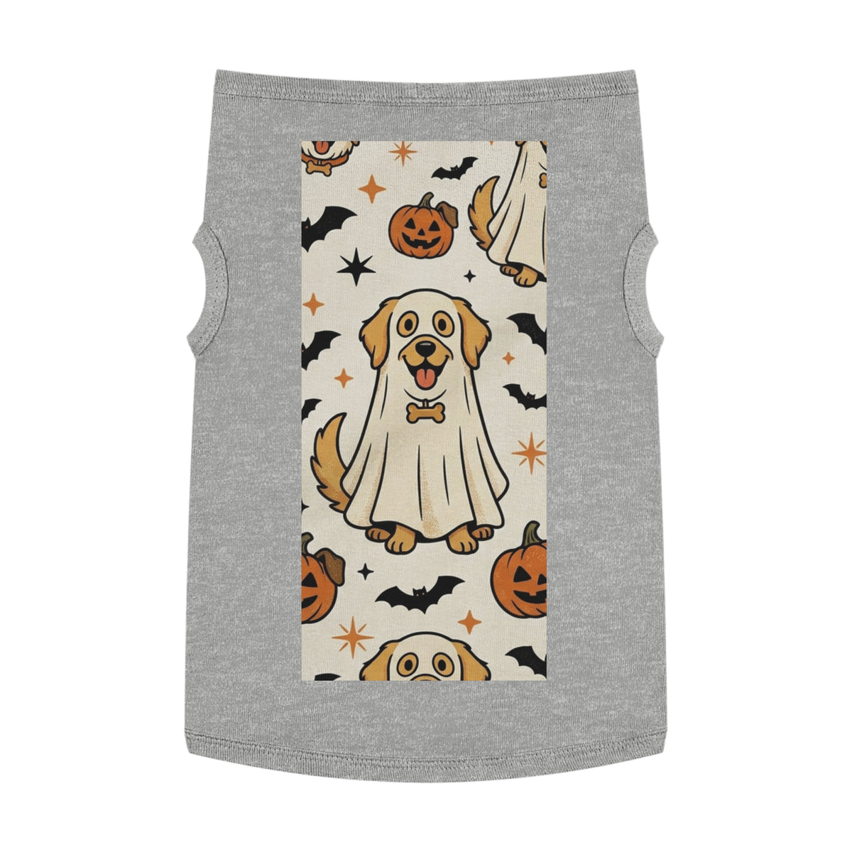 Halloween Dog Tank Top — Cute Pumpkin, Ghost & Bat Pet Tee