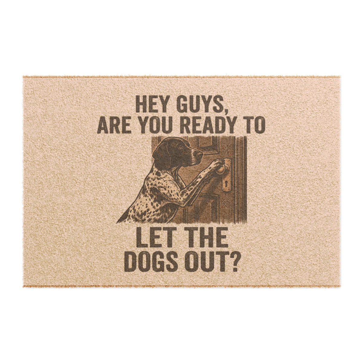 Vintage Dog Pack Doormat — Coir Welcome Mat
