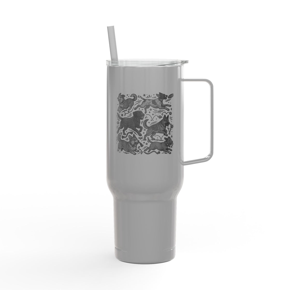 Insulated Tumbler with Lid — Powered by Zoomies (40 oz)
