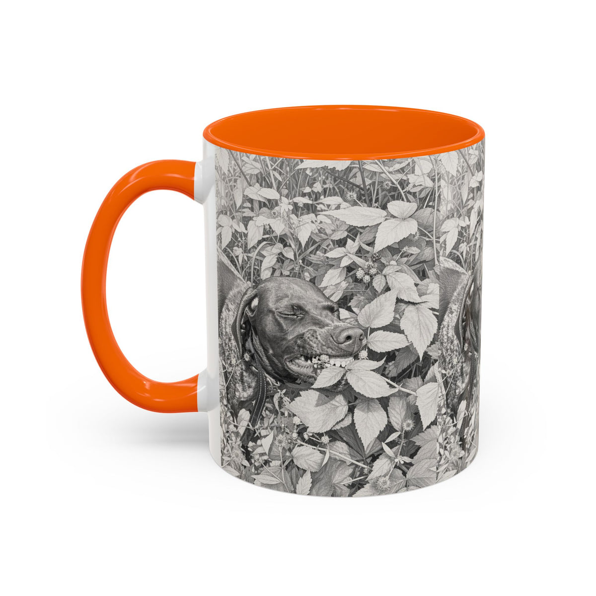 German Shorthaired Pointer Two-Tone Accent Coffee Mug - GSP Lover Gift (11 oz)