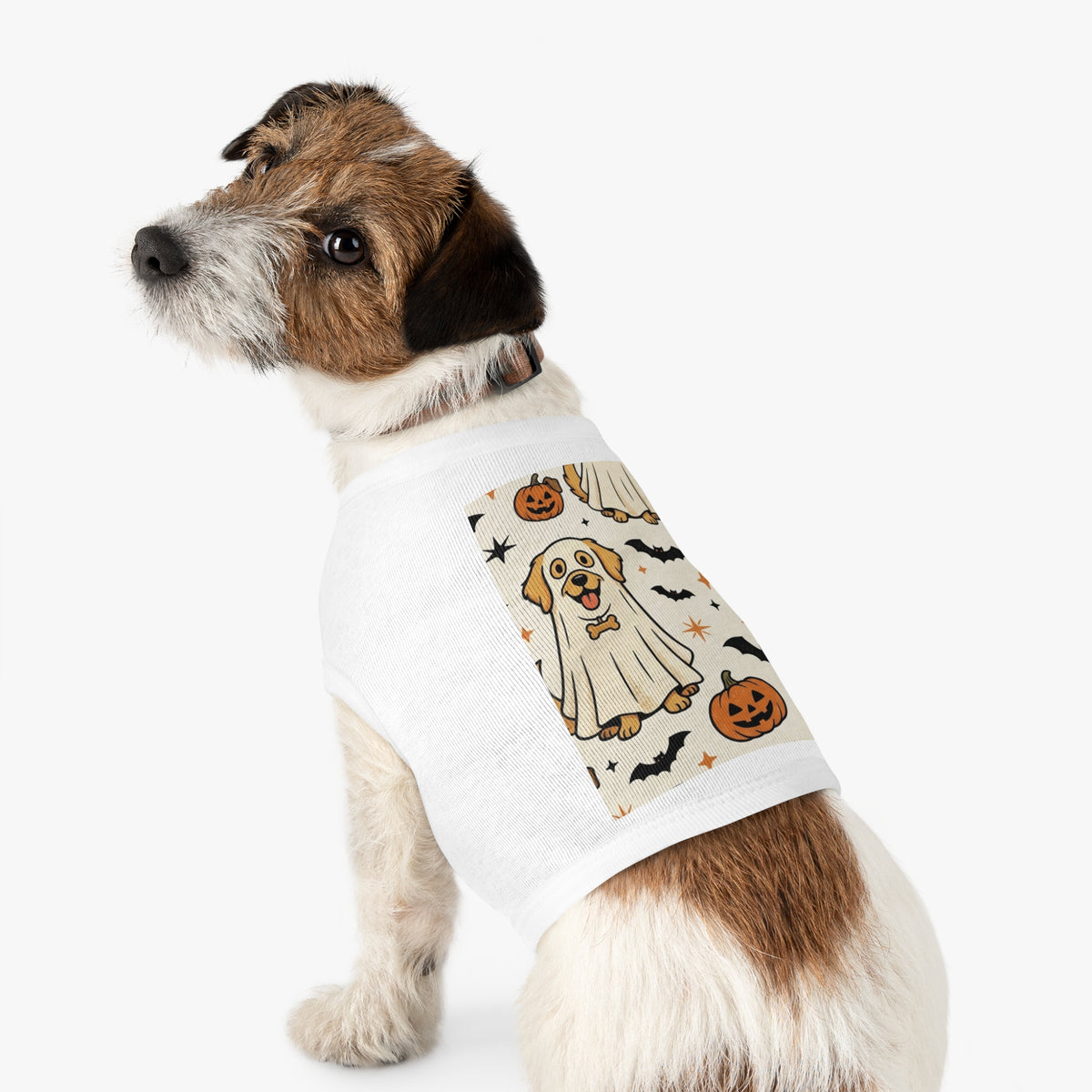 Halloween Dog Tank Top — Cute Pumpkin, Ghost & Bat Pet Tee