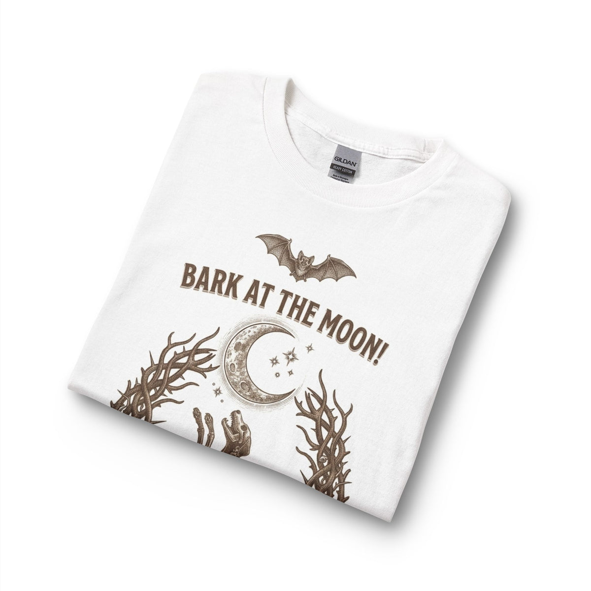 Bark at the Moon Long Sleeve Tee — Howling Dog Moon Graphic