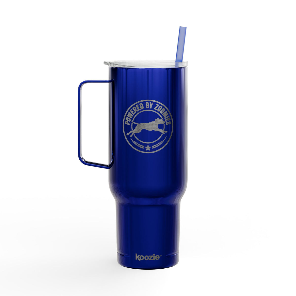 Insulated Tumbler with Lid — Powered by Zoomies (40 oz)