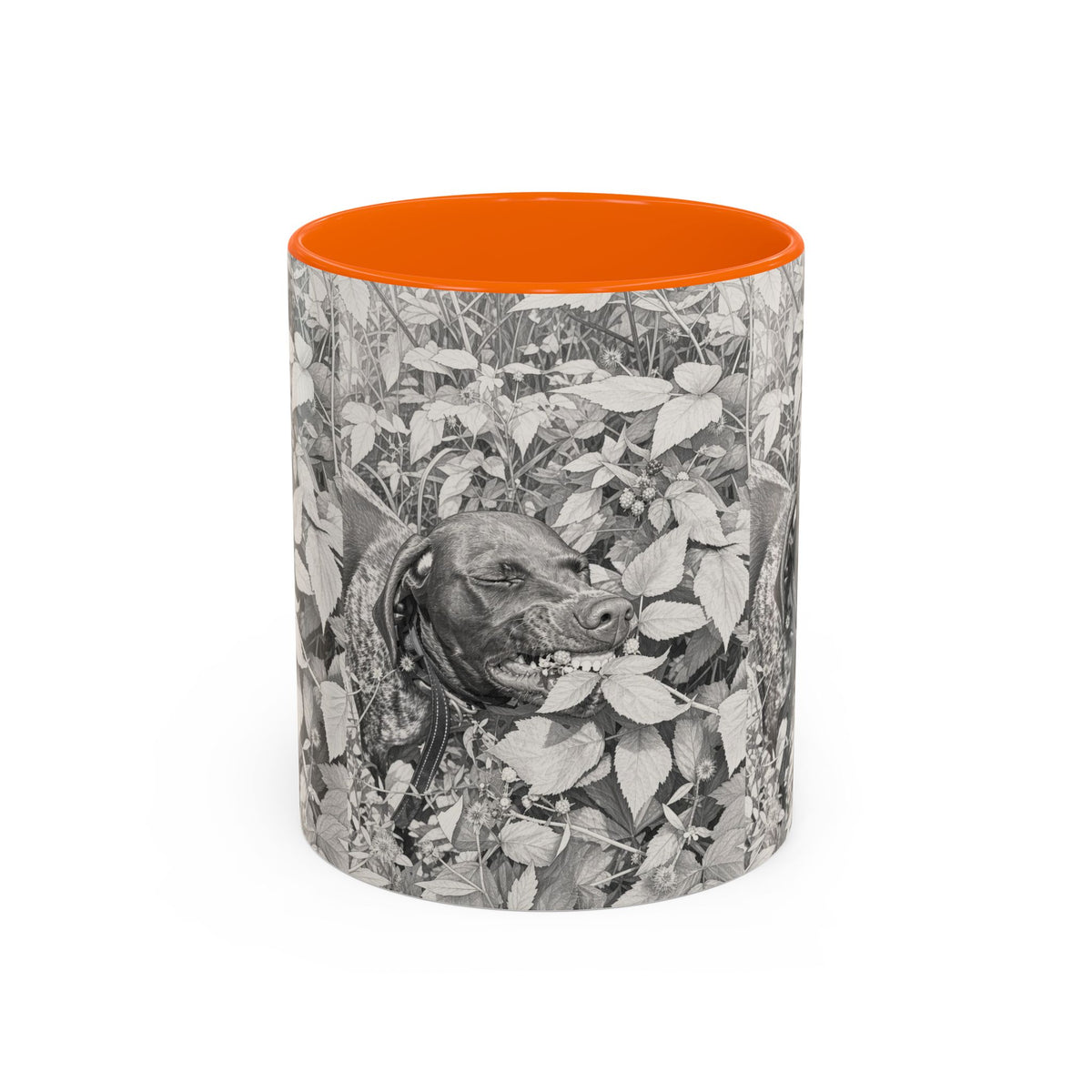 German Shorthaired Pointer Two-Tone Accent Coffee Mug - GSP Lover Gift (11 oz)