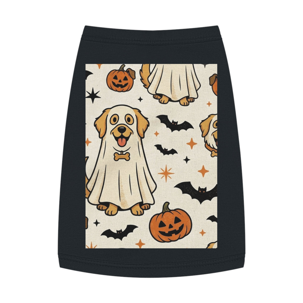 Halloween Dog Tank Top — Cute Pumpkin, Ghost & Bat Pet Tee
