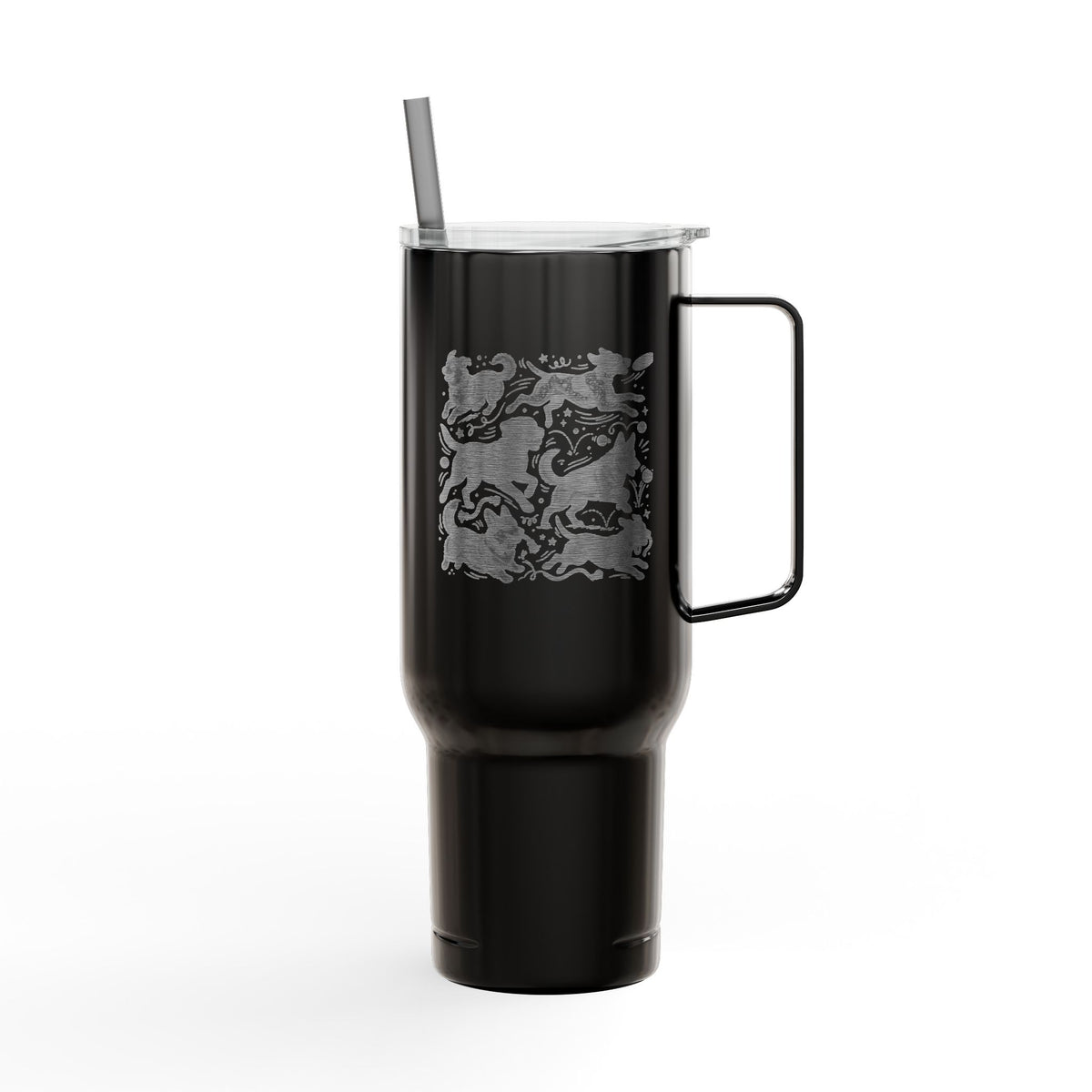 Insulated Tumbler with Lid — Powered by Zoomies (40 oz)
