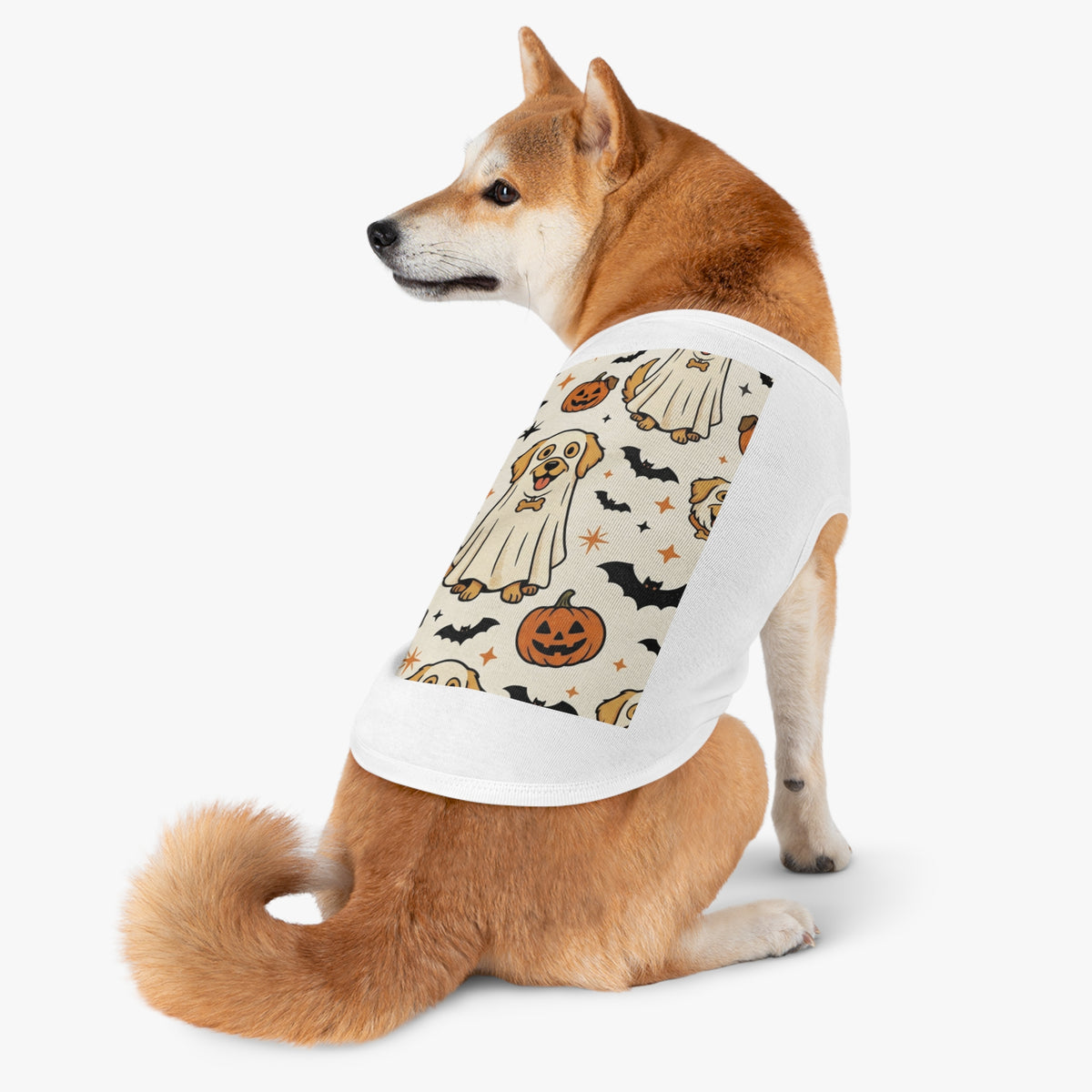 Halloween Dog Tank Top — Cute Pumpkin, Ghost & Bat Pet Tee