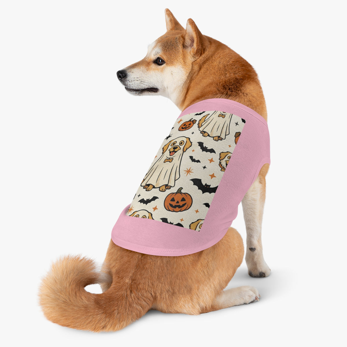 Halloween Dog Tank Top — Cute Pumpkin, Ghost & Bat Pet Tee