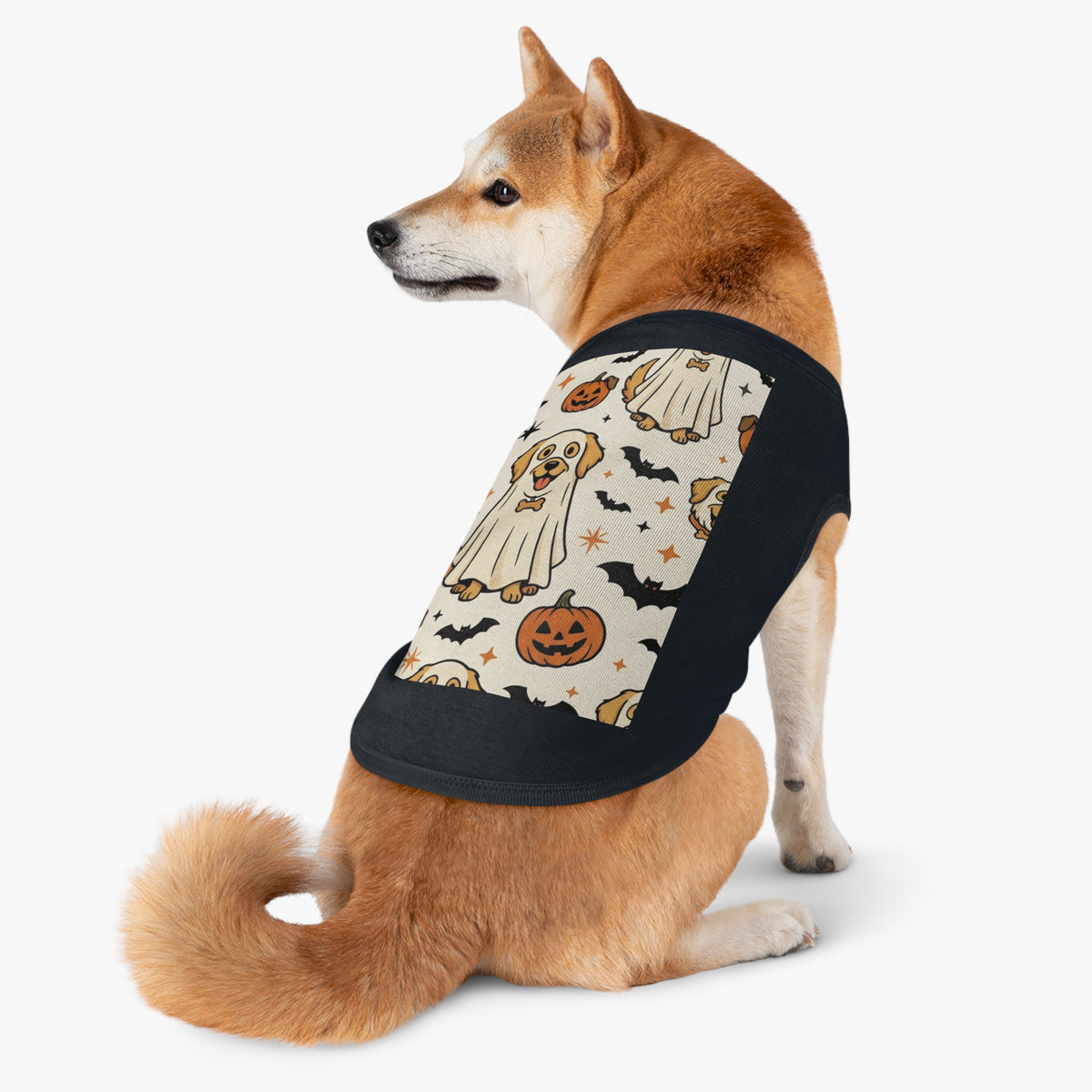 Halloween Dog Tank Top — Cute Pumpkin, Ghost & Bat Pet Tee