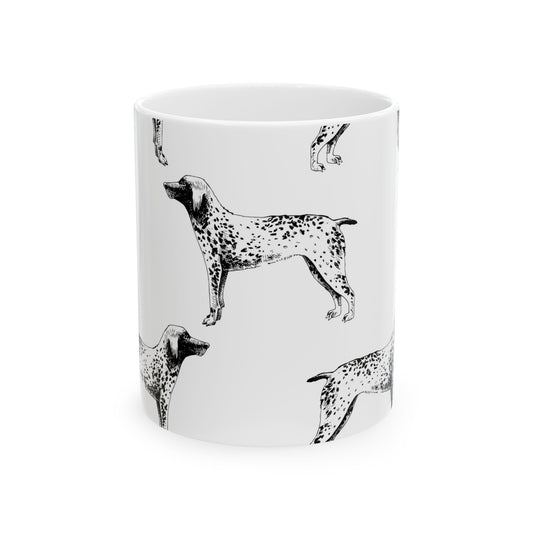 German Shorthaired Pointer Ceramic Coffee Mug - GSP Dog Lover Gift (11 oz)