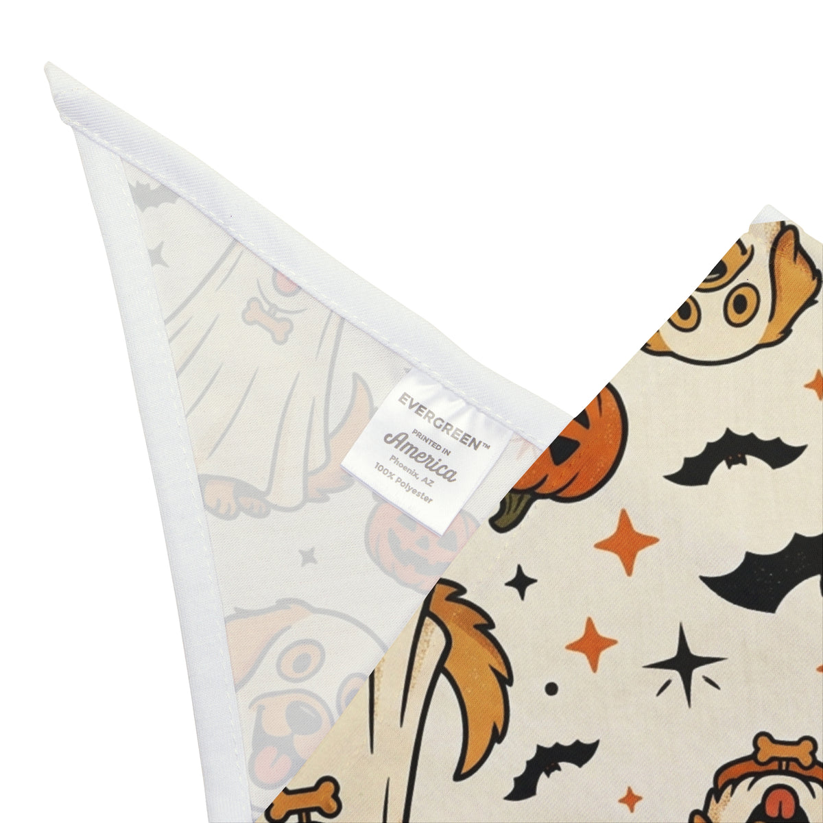 Ghost Dog Halloween Pet Bandana