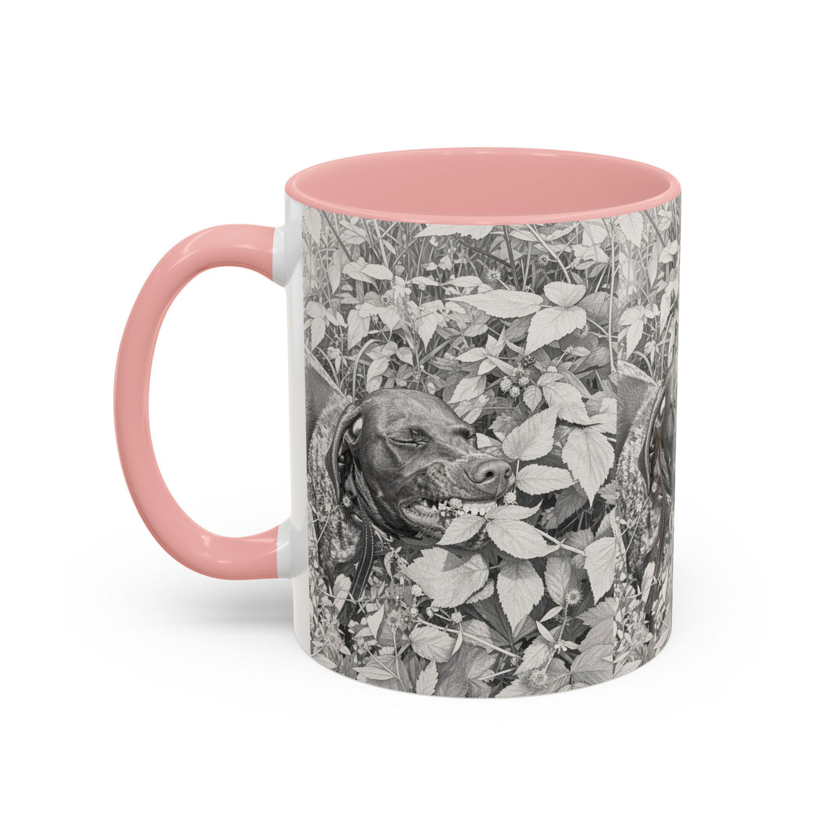 German Shorthaired Pointer Two-Tone Accent Coffee Mug - GSP Lover Gift (11 oz)