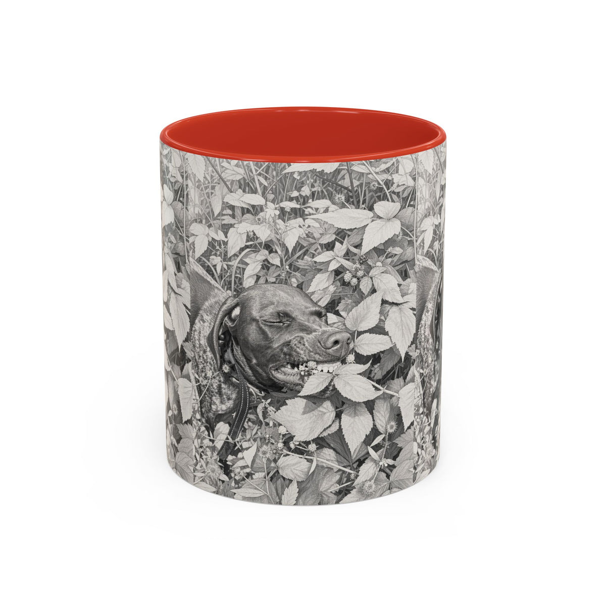 German Shorthaired Pointer Two-Tone Accent Coffee Mug - GSP Lover Gift (11 oz)
