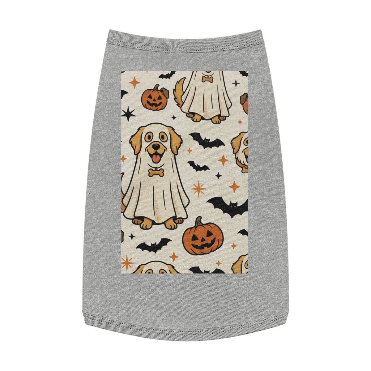 Halloween Dog Tank Top — Cute Pumpkin, Ghost & Bat Pet Tee