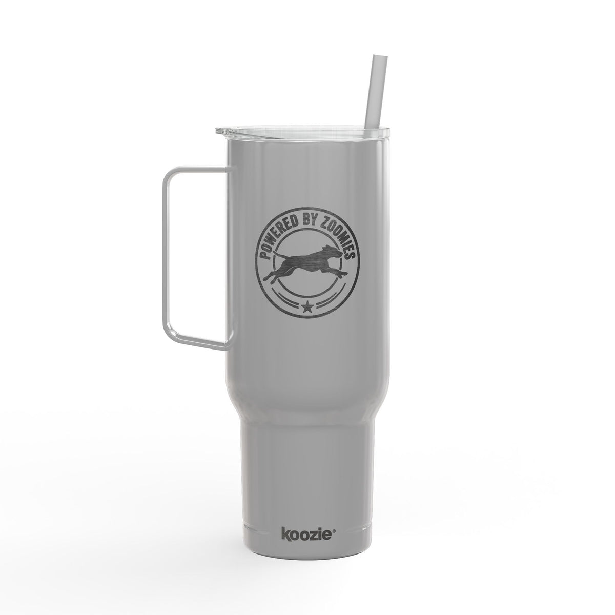 Insulated Tumbler with Lid — Powered by Zoomies (40 oz)