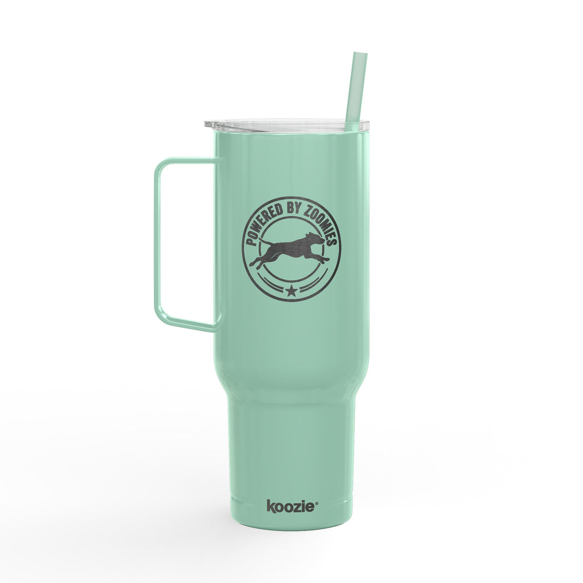 Insulated Tumbler with Lid — Powered by Zoomies (40 oz)