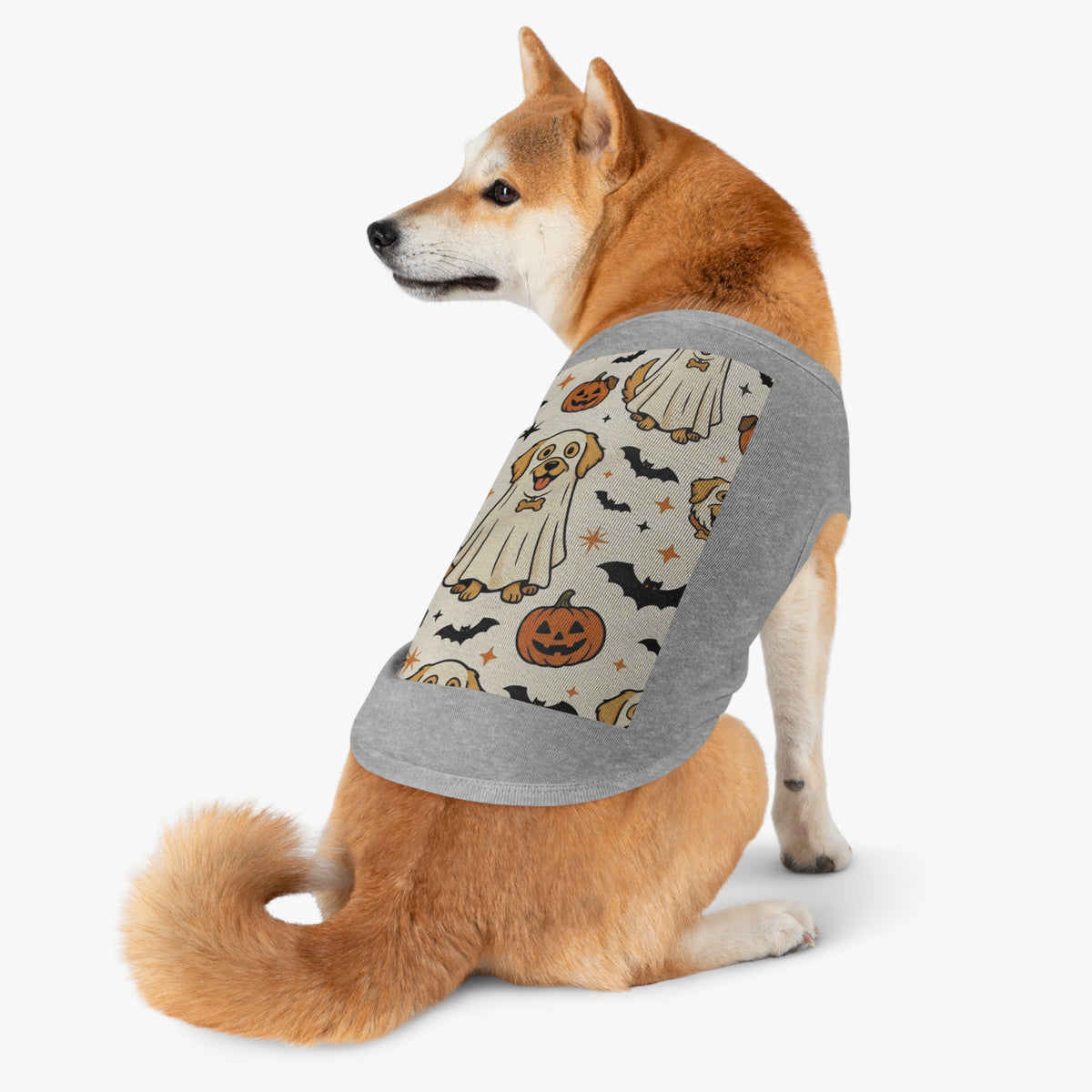 Halloween Dog Tank Top — Cute Pumpkin, Ghost & Bat Pet Tee