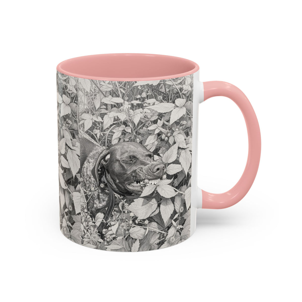 German Shorthaired Pointer Two-Tone Accent Coffee Mug - GSP Lover Gift (11 oz)