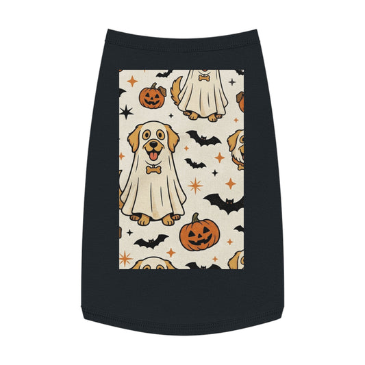 Halloween Dog Tank Top — Cute Pumpkin, Ghost & Bat Pet Tee