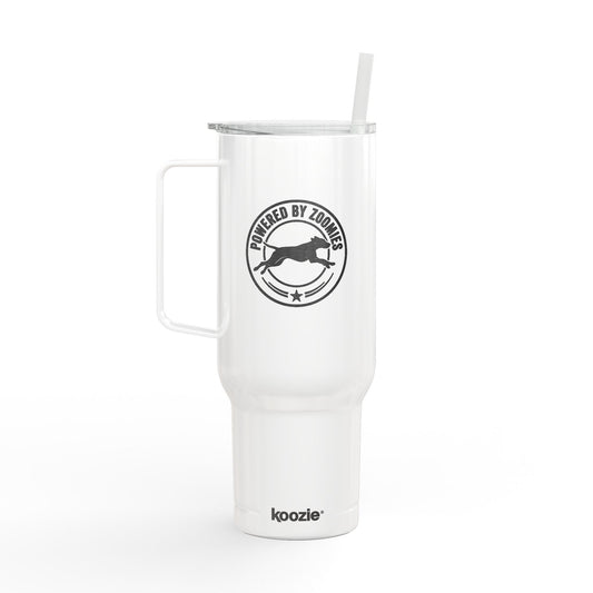 Insulated Tumbler with Lid — Powered by Zoomies (40 oz)
