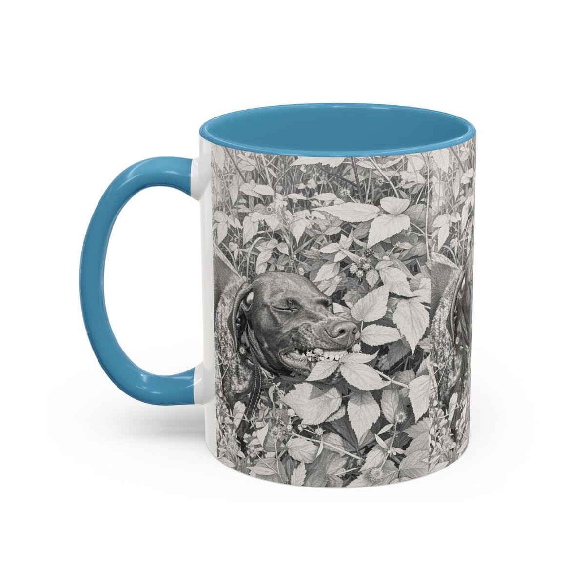 German Shorthaired Pointer Two-Tone Accent Coffee Mug - GSP Lover Gift (11 oz)
