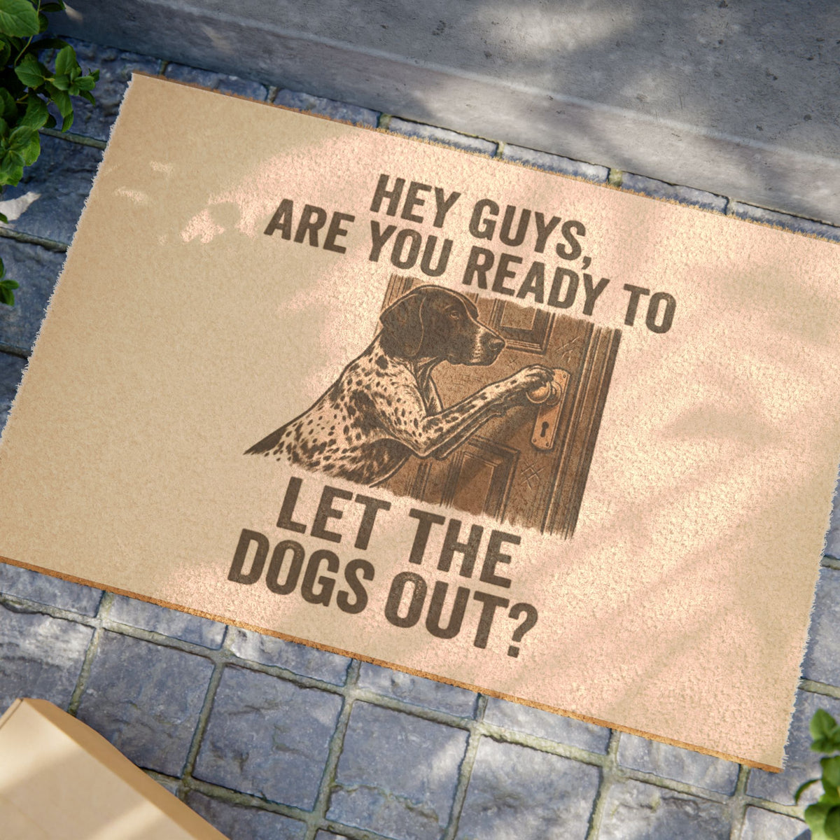 Vintage Dog Pack Doormat — Coir Welcome Mat