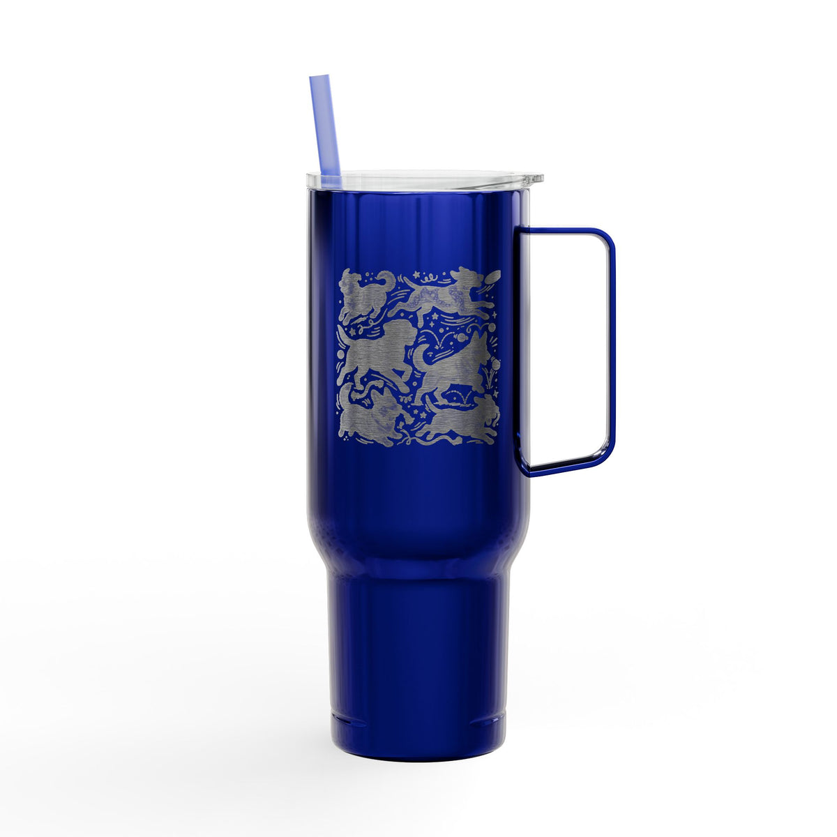 Insulated Tumbler with Lid — Powered by Zoomies (40 oz)