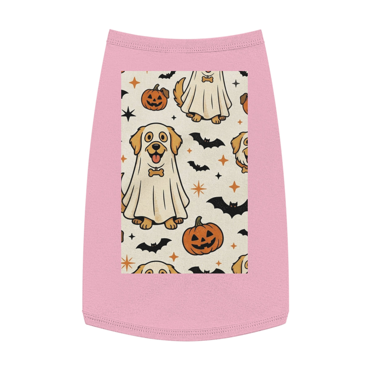 Halloween Dog Tank Top — Cute Pumpkin, Ghost & Bat Pet Tee