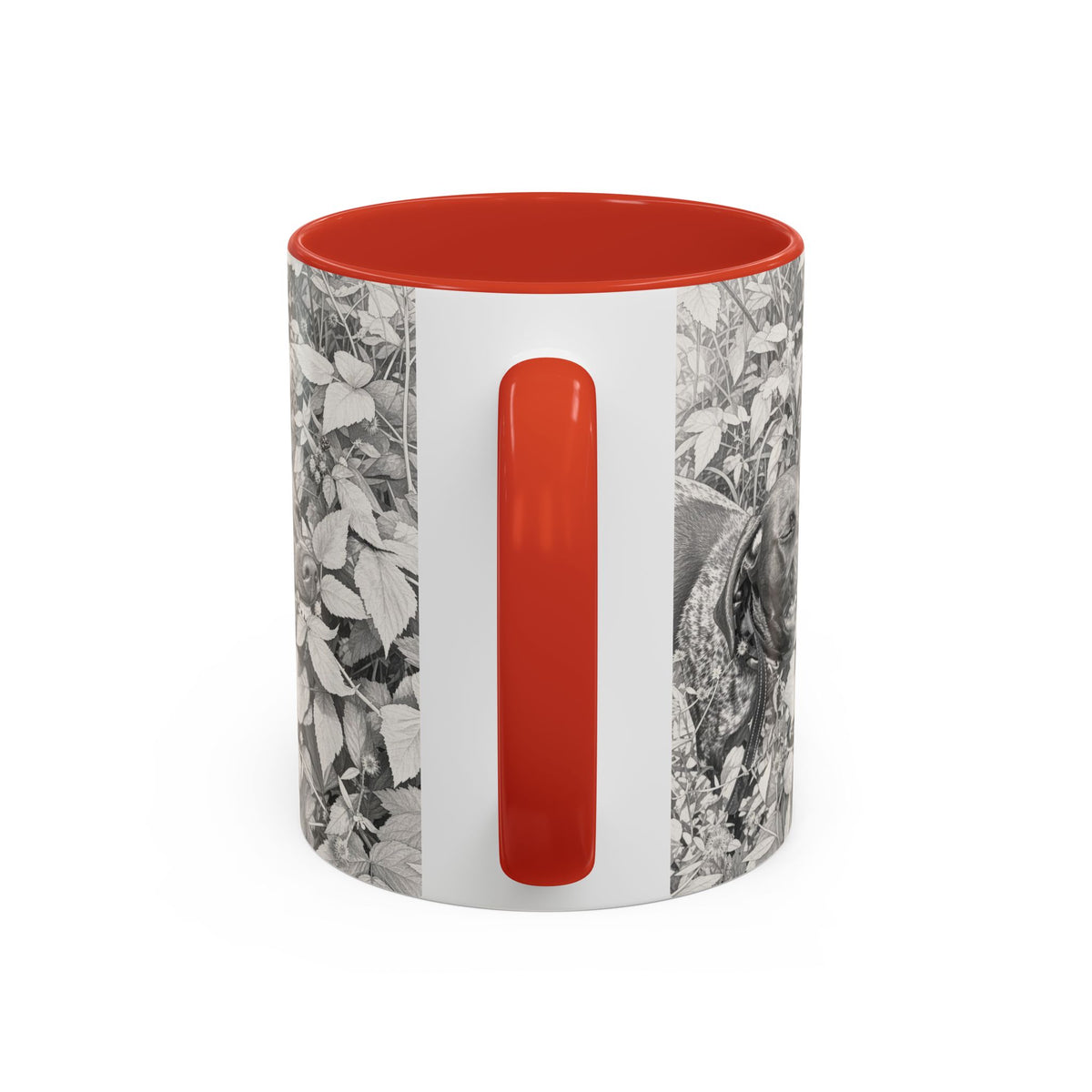 German Shorthaired Pointer Two-Tone Accent Coffee Mug - GSP Lover Gift (11 oz)