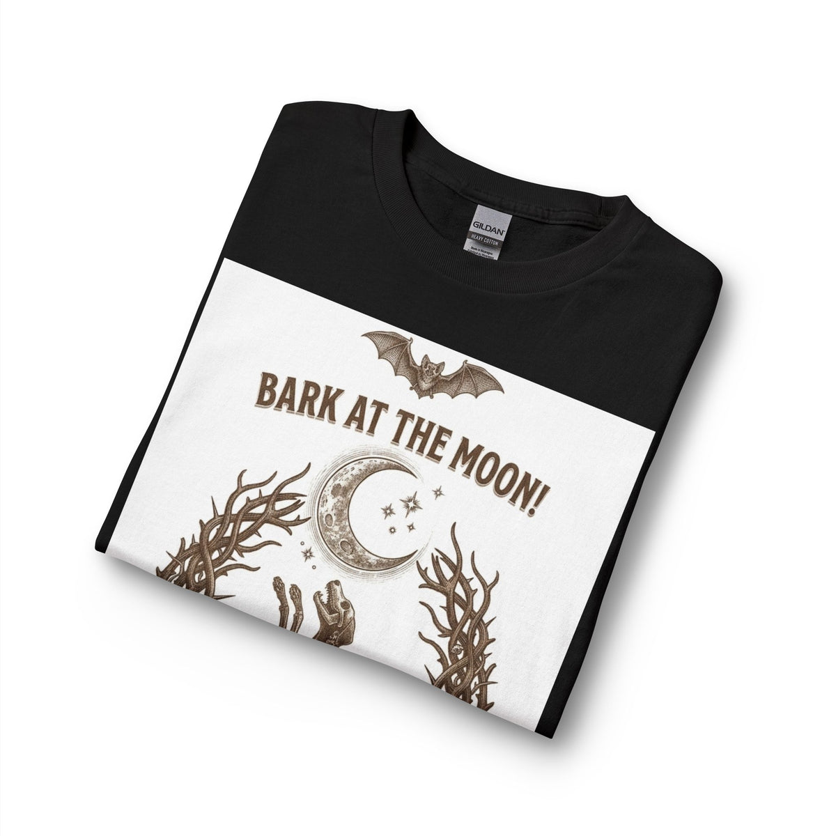 Bark at the Moon Long Sleeve Tee — Howling Dog Moon Graphic