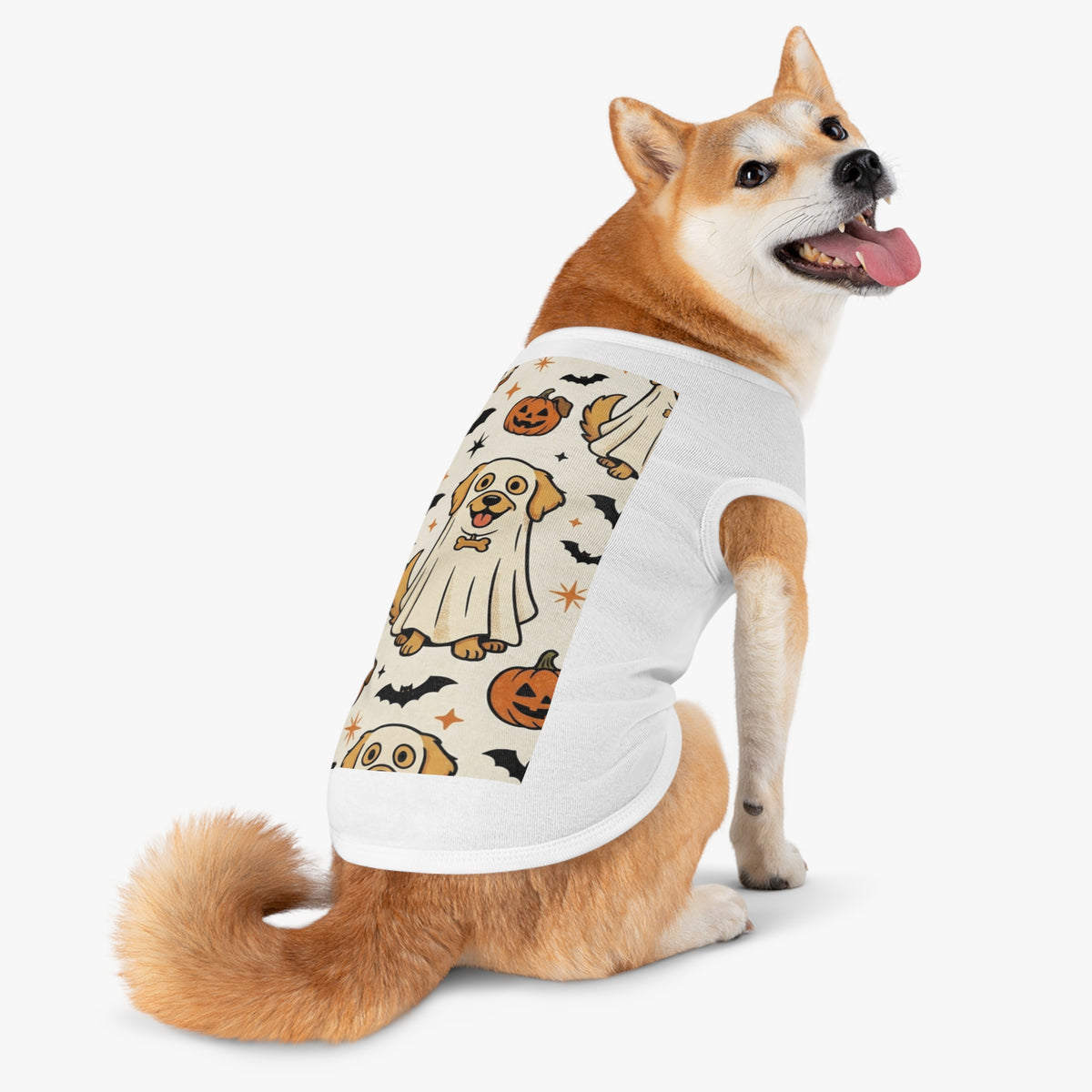 Halloween Dog Tank Top — Cute Pumpkin, Ghost & Bat Pet Tee