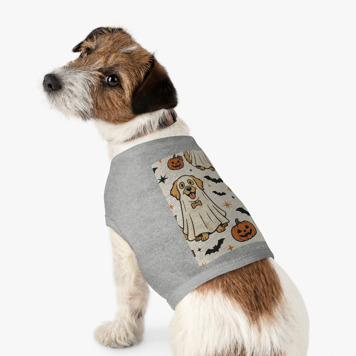 Halloween Dog Tank Top — Cute Pumpkin, Ghost & Bat Pet Tee