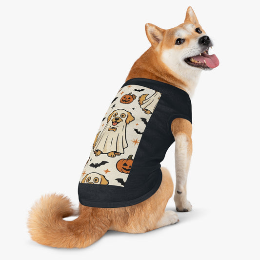 Halloween Dog Tank Top — Cute Pumpkin, Ghost & Bat Pet Tee