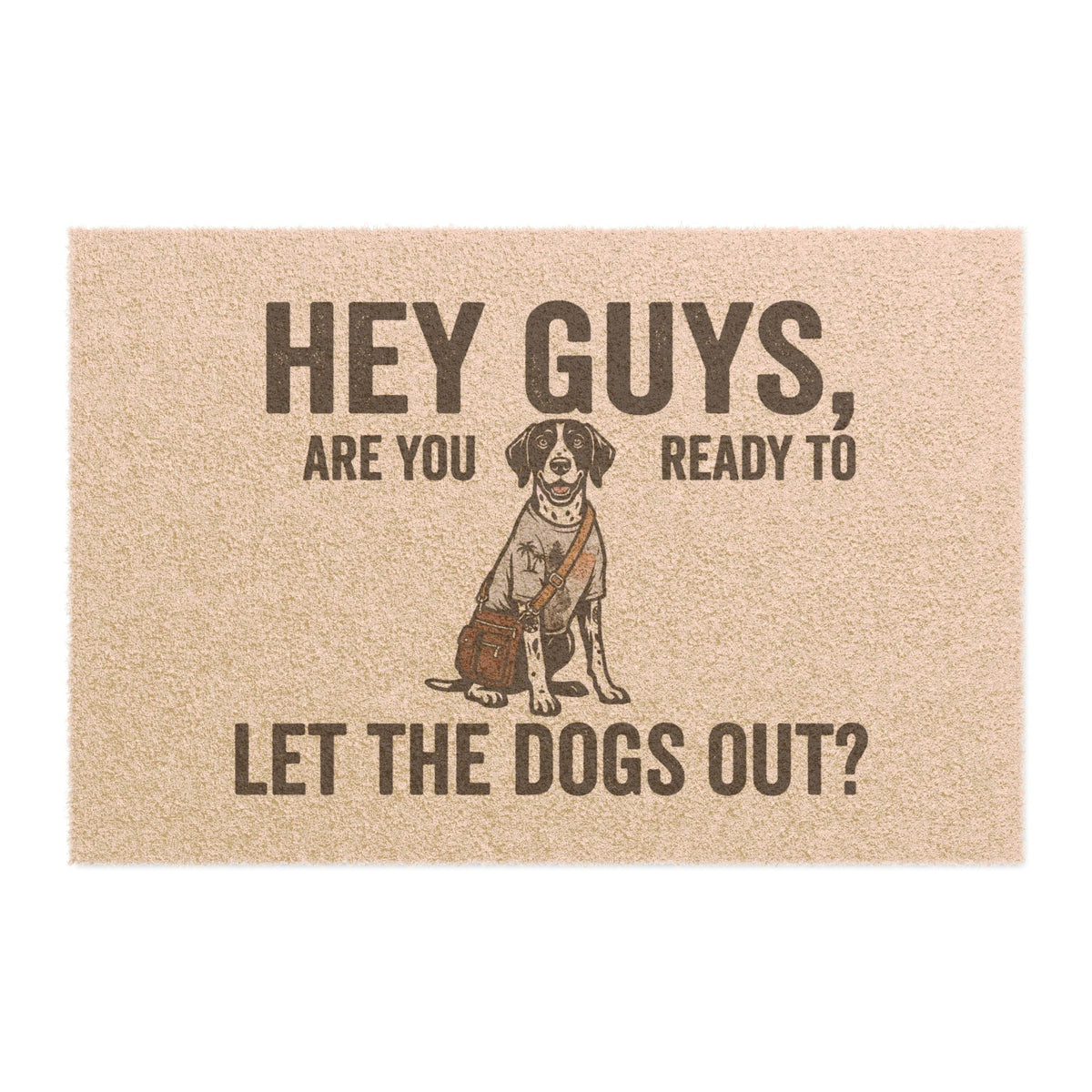 German Shorthair Pointer (GSP) illustrated coir welcome doormat