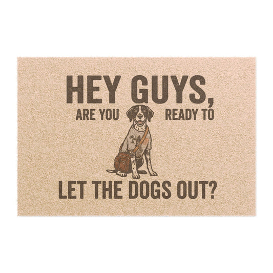 German Shorthair Pointer (GSP) illustrated coir welcome doormat