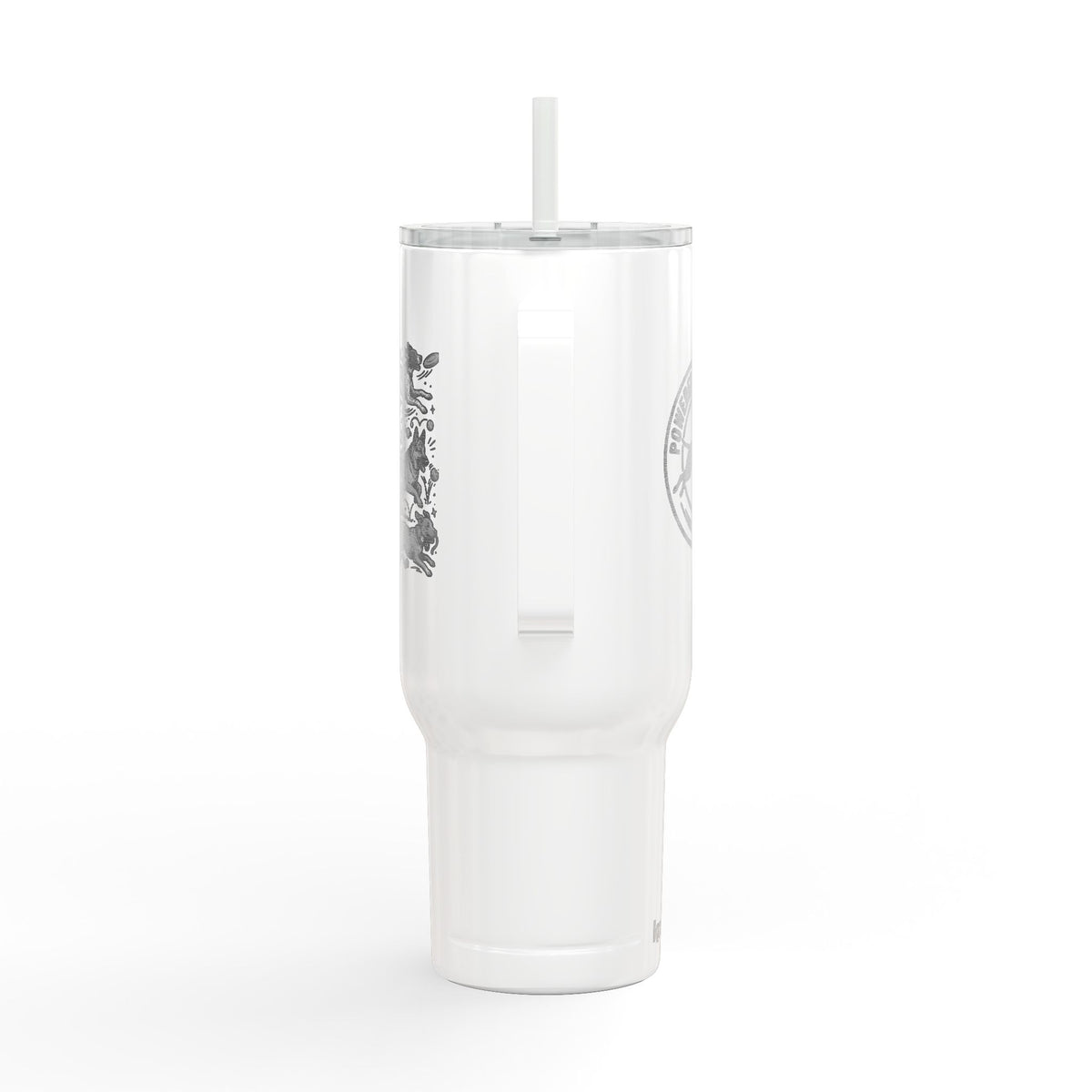 Insulated Tumbler with Lid — Powered by Zoomies (40 oz)