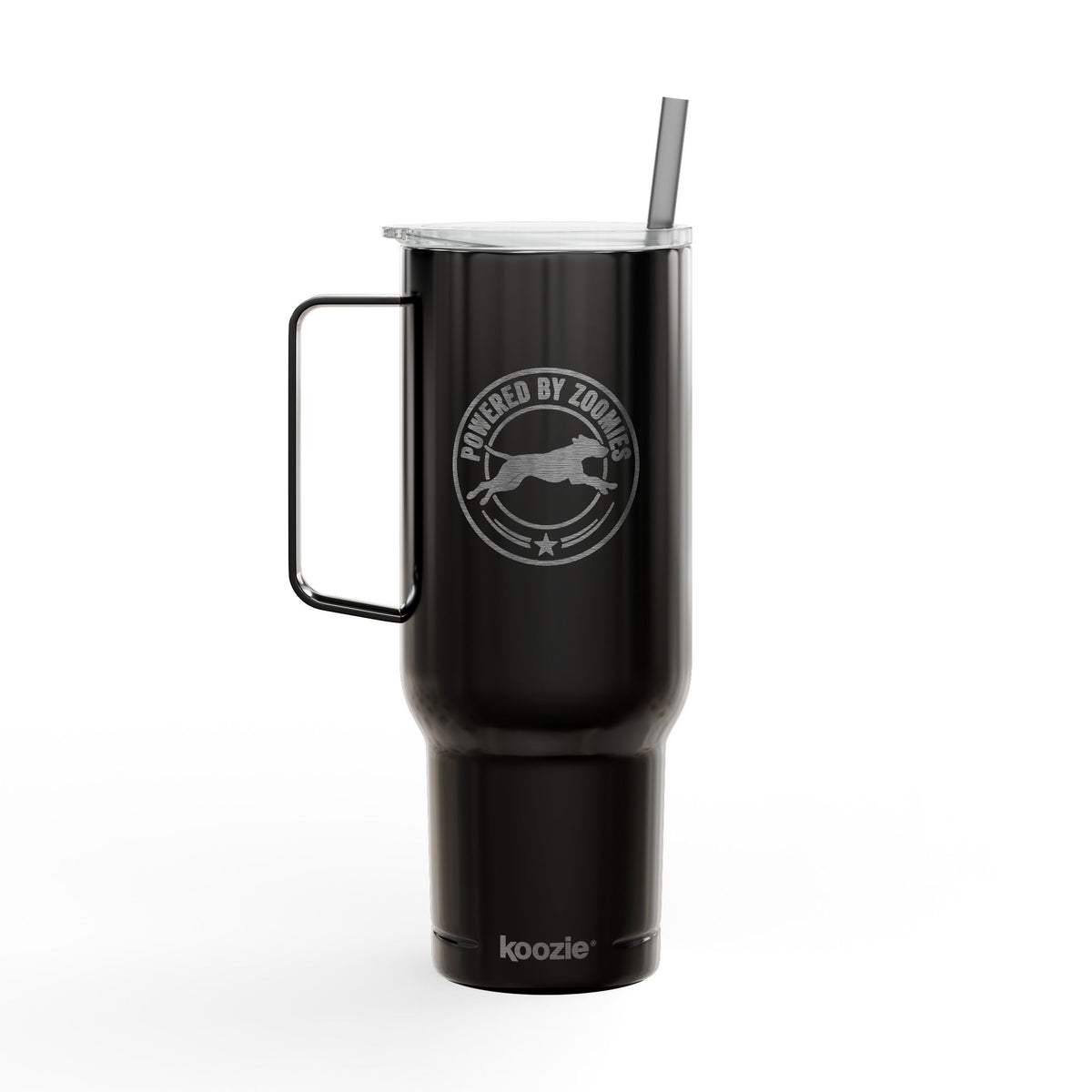 Insulated Tumbler with Lid — Powered by Zoomies (40 oz)
