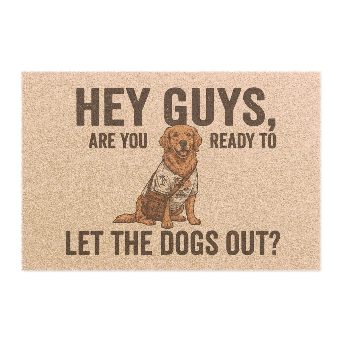 Labrador Retriever illustrated coir welcome doormat